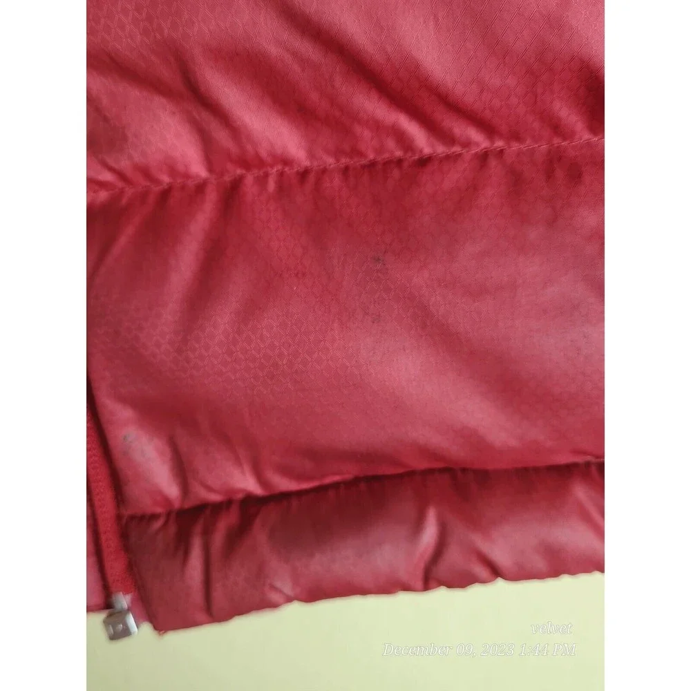 Kathmandu Youth Large Duckdown Vest‎ Red Green Warm Lightweight READ